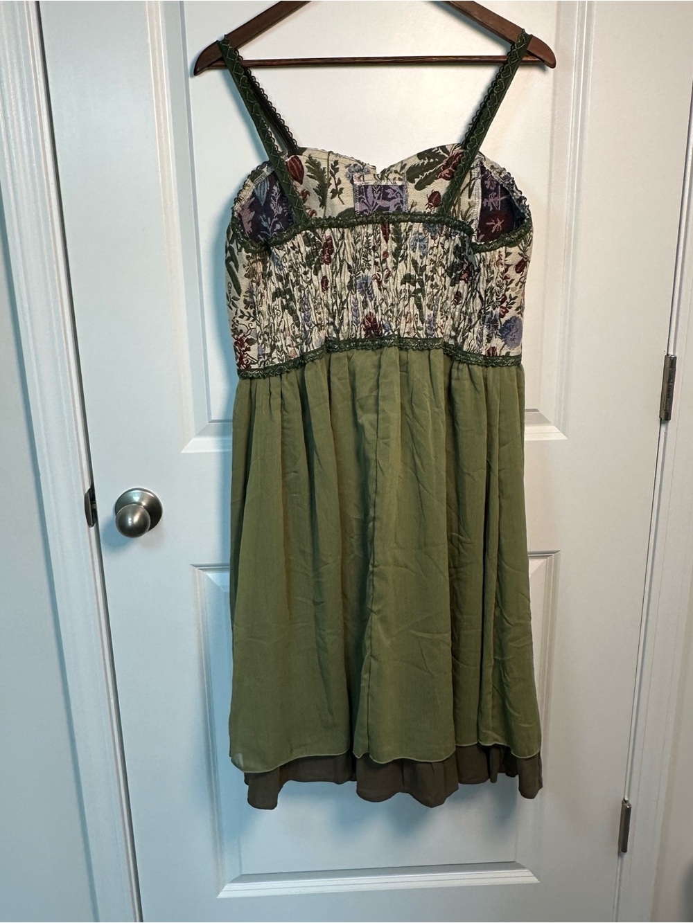 ROMWE Fairycore Women’s Olive Green Dress Size 1x - Picture 3 of 9
